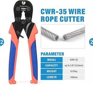 Wire Rope Crimping Tool and cutter